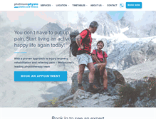 Tablet Screenshot of platinumphysio.com.au
